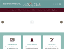 Tablet Screenshot of centervillechurchofchrist.org