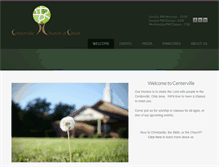 Tablet Screenshot of centervillechurchofchrist.com